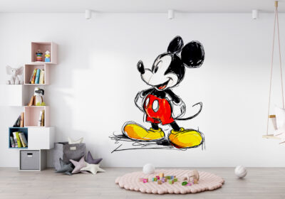 A picture showing a wall that children would love.